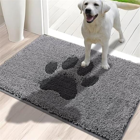 Door Mat Indoor, Dog Mats for Muddy Paws Super Absorbent, Low-Profile Entryway - Picture 7 of 7